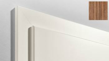 cornice standard planeo bordo rotondo - CPL noce - 2110mm