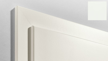 cornice standard planeo bordo rotondo - CPL bianco perla - 2110 mm