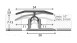 Prinz Profi-Tec MASTER profilo di transizione MASTER 1000 mm in acciaio inox opaco