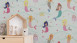 carta da parati di carta da parati per bambini Boys & Girls 6 A.S. Création carta da parati per bambini sirene blu multicolore verde 691