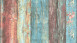 Carta da parati in vinile Best of Wood'n Stone 2a edizione A.S. Création legno vintage da parete blu multicolore 231