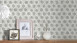 Carta da parati non tessuta Alpha Architects Paper Retro Metallic White 271