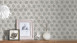 Carta da parati non tessuta Alpha Architects Paper Retro Beige Metallic 272