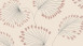 Carta da parati in tessuto non tessuto Alpha Architects Carta stile country lascia beige rosso metallizzato 714