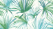 Carta da parati in vinile Colibri Livingwalls Palma moderna Foglie di palma blu verde bianco 242