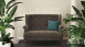 Carta da parati in vinile Absolutely Chic Architects Carta Retro Peacock Feathers Metallic Grey Beige 711