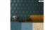 Carta da parati in vinile Assolutamente Chic Architetti Carta Carta Retro Pavone Piume Blu Giallo Metallico 712