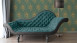 Carta da parati in vinile Absolutely Chic Architects Carta Retro Peacock Feathers Metallic Green Brown 714
