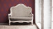 Carta da parati in vinile Assolutamente Chic Architetti Carta Retro Architetti Piume di pavone retrò Metallico Rosso Viola 715