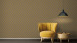 Carta da parati in vinile Absolutely Chic Architects Carta Retro Giallo Grigio Beige 732