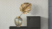 Carta da parati in vinile Absolutely Chic Architects Carta Retro Metallic Cream Grigio 733