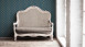 Carta da parati in vinile Absolutely Chic Architects Carta Retro Blu Grigio Beige 734