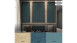Carta da parati in vinile Absolutely Chic Architects Carta Retro Blu Grigio Beige 734