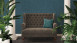 Carta da parati in vinile Absolutely Chic Architects Paper Modern Plain Blue Blue Grey Metallic 751