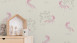 Carta da parati in vinile Boys & Girls 6 A.S. Création carta da parati per bambini unicorni grigio rosa bianco 891