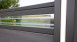 planeo Solid - pannello di design per recinzioni da giardino in vetro15 grigio pietra coex