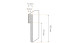 Listello di copertura per piastrelle MDF 16x100x2500 mm, bianco Modern 10 x 70 mm