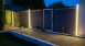 planeo Solid - pannello di design per recinzioni da giardino in vetro15 grigio pietra coex