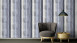 Carta da parati in vinile Best of Wood'n Stone 2a edizione A.S. Création stile country in legno blu 060