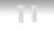 Angolo interno autoadesivo per battiscopa F100202M Bianco moderno 18 x 80 mm