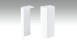 Cappuccio terminale autoadesivo per battiscopa F100202M Bianco moderno 18 x 80 mm