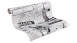 Carta da parati su carta Ragazzi e ragazze 6 A.S. Création carta da parati per bambini moderna New York Grey Metallic 251