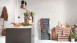Carta da parati in vinile Best of Wood'n Stone 2a edizione A.S. Création moderno cemento liscio aspetto grigio crema 264