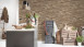 Carta da parati in vinile Best of Wood'n Stone 2a edizione A.S. Création muro in pietra beige marrone 332