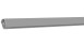 planeo Solid - profilo terminale grigio argento 180cm
