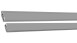 planeo Solid - set di strisce adattacancelloe grigio argento 180cm