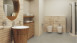 Wineo Vinile adesivo - 800 tile XXL Solid Sand (DB00100-1)