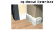 battiscopa planeo Alt Berlin bianco 18 x 60mm
