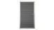 planeo Solid - porta universale grigio pietra coesiste con telaio in alluminio