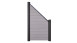 planeo Solid - recinzioni giardino inclinato BiColor bianco