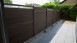 planeo Solid - pannello di design per recinzioni da giardino in vetro15 noce coex