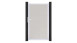 planeo Gardence Simply - Porta universale in PVC Bianco con telaio in alluminio argento | EV1 100 x 180 cm