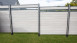 planeo Solid - pannello di design per recinzioni da giardino in vetro15 BiColor bianco
