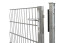 Luce universale per porte a 1 pannello zincata a caldo - L 1090 mm